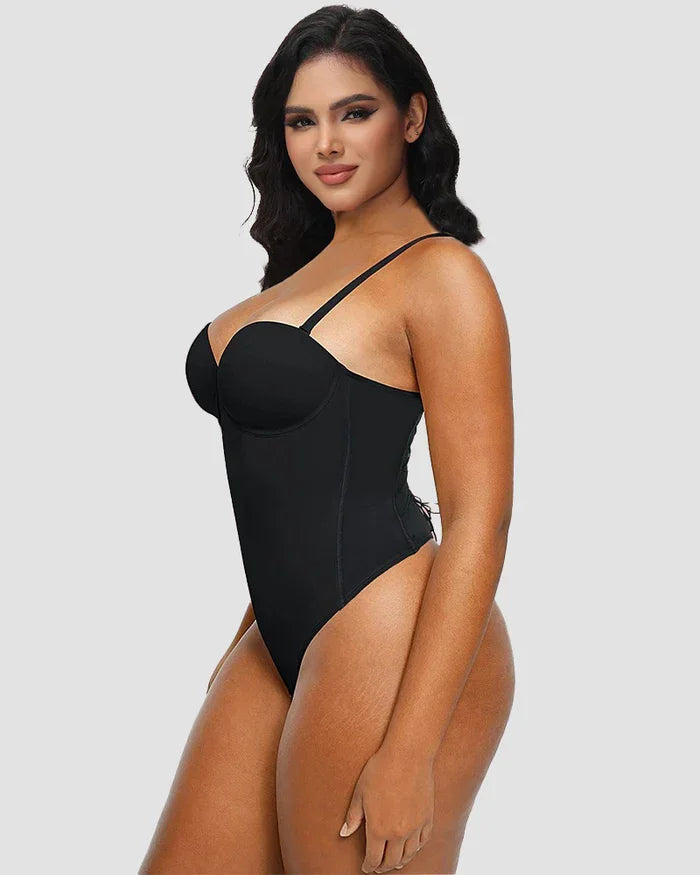 Body string sans coutures avec lacets au dos 