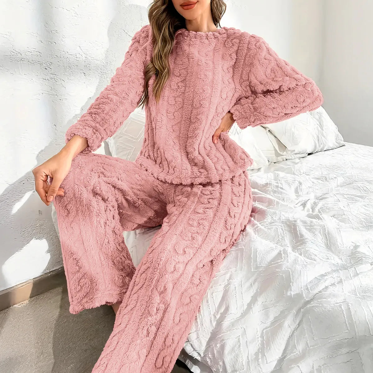 Soft Quilted Pajamas for Women, Winter, Warm, Comfortable