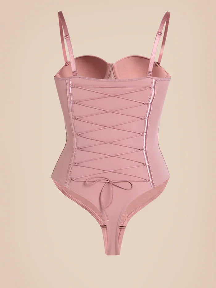 Body string sans coutures avec lacets au dos 