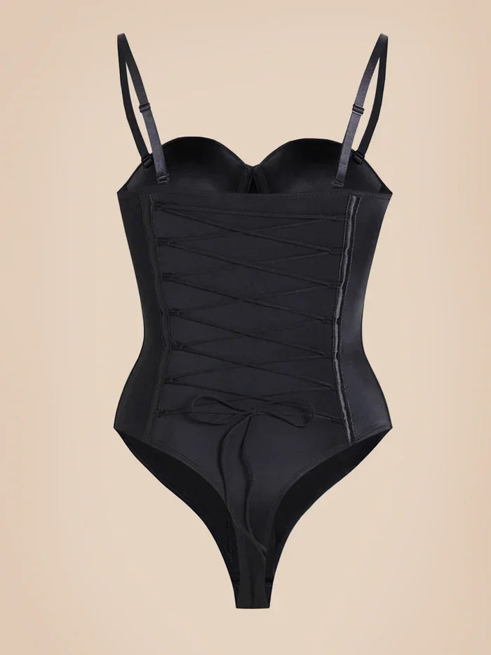 Body string sans coutures avec lacets au dos 